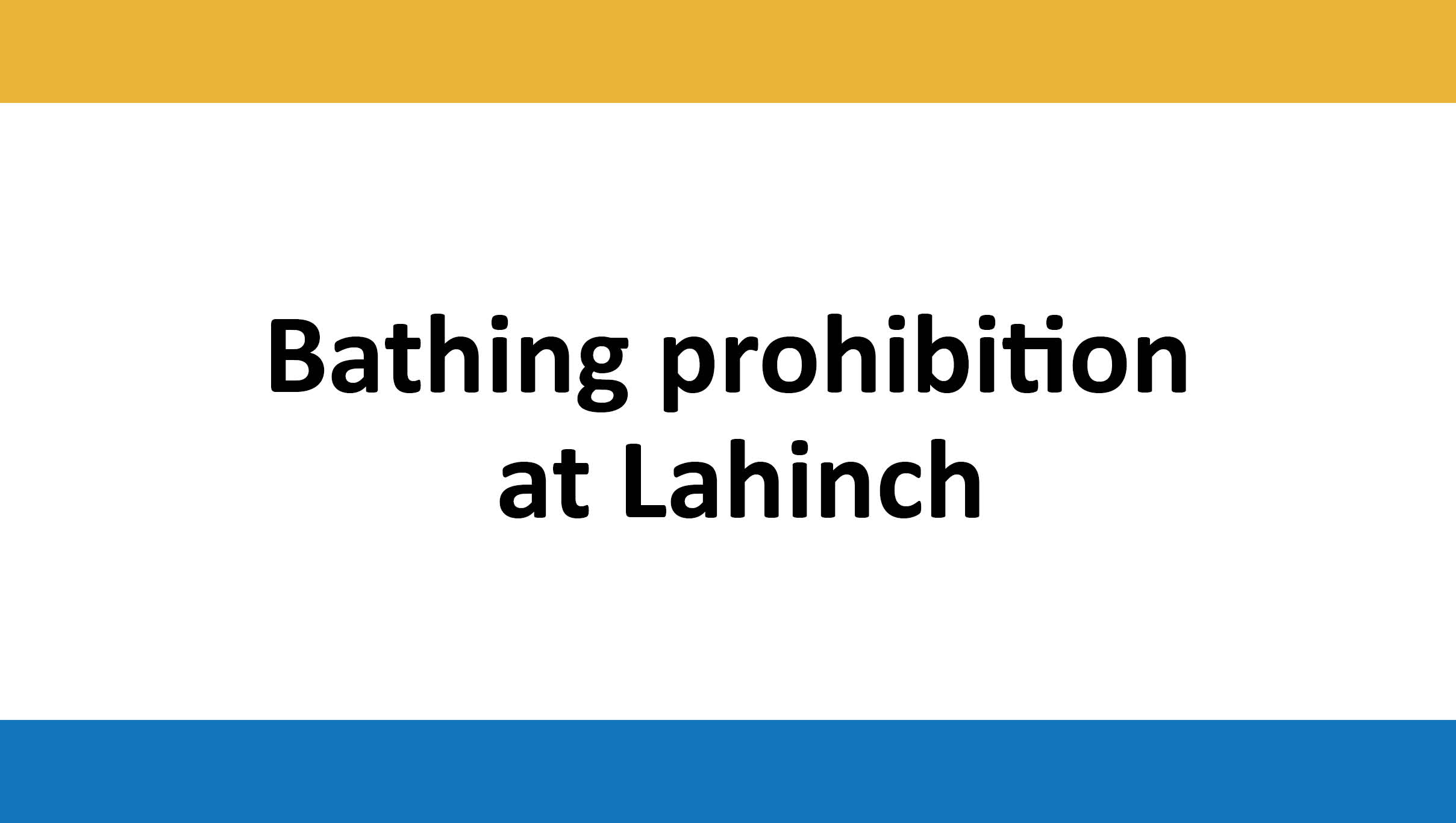 Bathing prohibition introduced at Lahinch